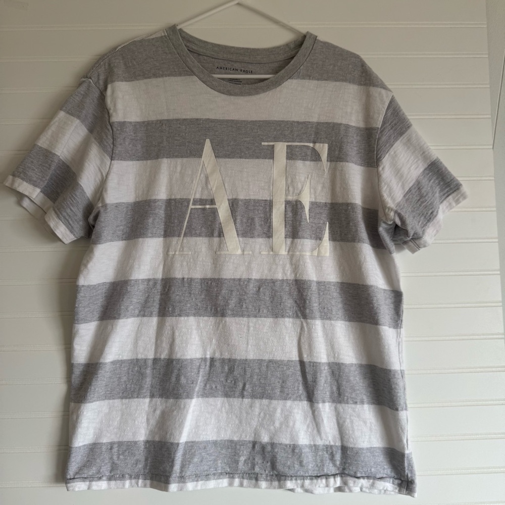 Men’s American Eagle Outfitters Gray Striped Men's Shirt L